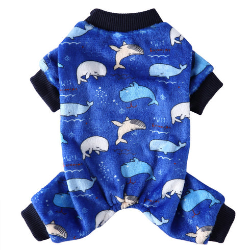 Pet Jumpsuit Clothes with Cute Pattern