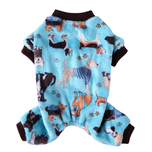 Pet Jumpsuit Clothes with Cute Pattern