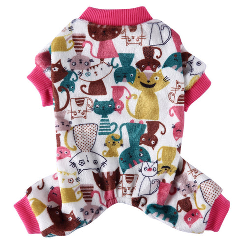 Pet Jumpsuit Clothes with Cute Pattern
