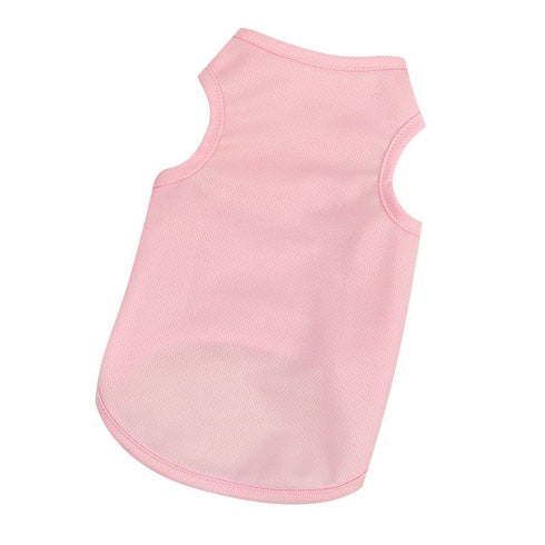 Dogs Puppy Breathable Blank Solid Vest T-Shirts Clothes