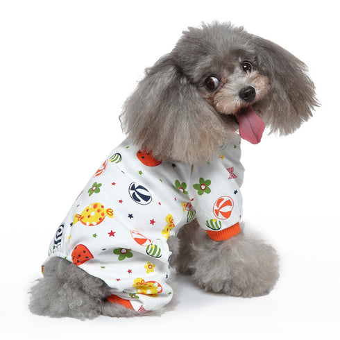 Soft Dog Pajamas Dog Apparel Jumpsuit