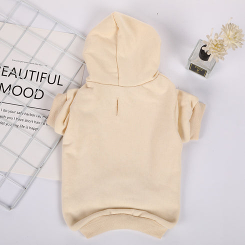 Dog Puppy Hoodies Blank Doggie 100% Cotton Sweater