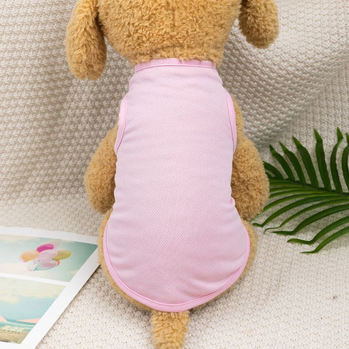 Dogs Puppy Breathable Blank Solid Vest T-Shirts Clothes
