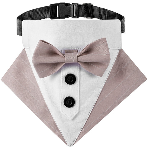 Adjustable Formal Collar Dog Wedding Bandana