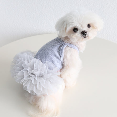 Dog Tutu Clothes Dresses Pet Sweet Outdoor Birthday Party Festival Outfit