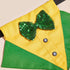 St. Patrick's Day Dog Bandana Collar with Bow Tie