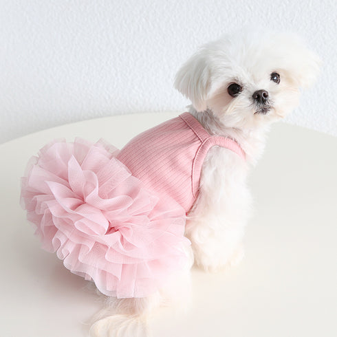 Dog Tutu Clothes Dresses Pet Sweet Outdoor Birthday Party Festival Outfit