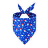 Memorial Day American Flag Dog Triangle Bibs