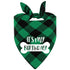 Funny Cute Plaid Dog Scarf for Pet Birthday