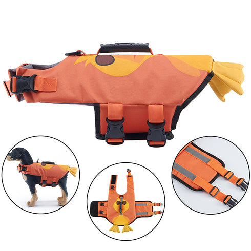 Dog Life Preserver with Strong Buoyancy Life Jacket