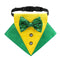 St. Patrick's Day Dog Bandana Collar with Bow Tie