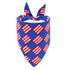 Memorial Day American Flag Dog Triangle Bibs
