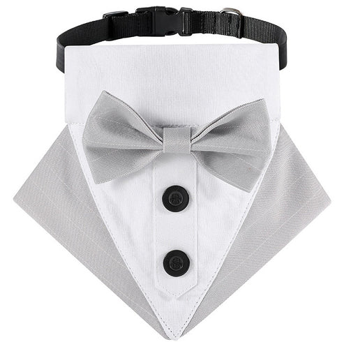 Adjustable Formal Collar Dog Wedding Bandana