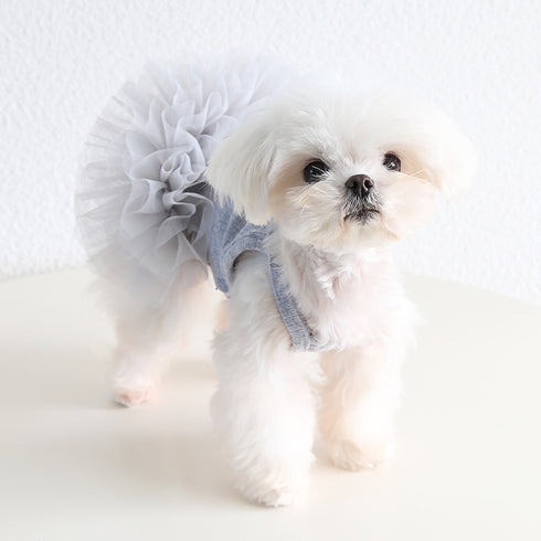 Dog Tutu Clothes Dresses Pet Sweet Outdoor Birthday Party Festival Outfit
