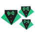 St. Patrick's Day Dog Bandana Collar with Bow Tie