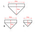 Sublimation Blank DIY Dog Bandana Collar with Adjustable Buckle