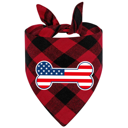 Independence Day American Flag Dog Bandana