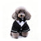 Dog Wedding Shirt Formal Tuxedo with Black Tie