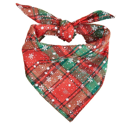 Christmas Classic Dog Plaid Bandana