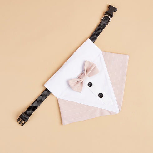 Adjustable Formal Collar Dog Wedding Bandana