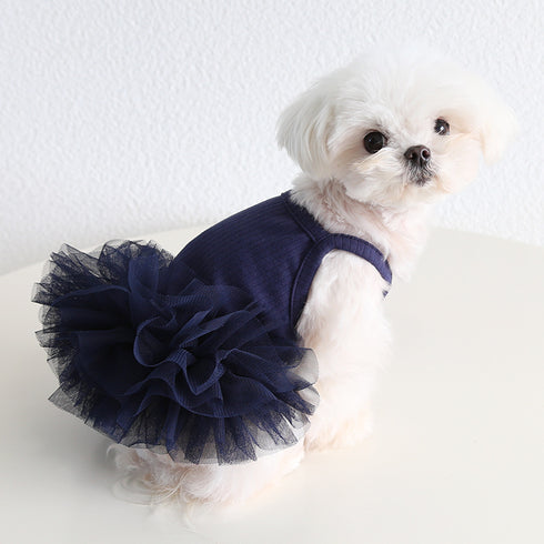 Dog Tutu Clothes Dresses Pet Sweet Outdoor Birthday Party Festival Outfit
