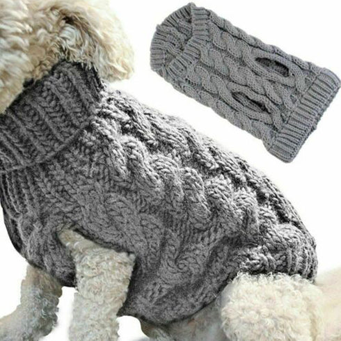Pet Dog Knitting Sweater Winter Warmer Thickening Knitwear Crochet Clothes for Dog Cat