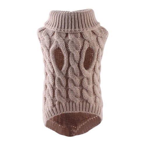 Pet Dog Knitting Sweater Winter Warmer Thickening Knitwear Crochet Clothes for Dog Cat