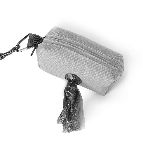 Pet Waste Bag Dispenser Zippered Pouch Portable Dog Poop Bag Holder