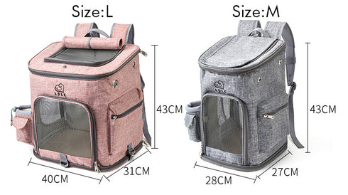 Cat Ventilated Design Pet Travel Carrier Backpack