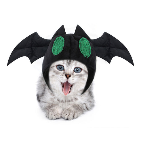 Halloween Costume Kittens Black Hat Bat Hat