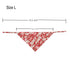 Dog Bandana Flower Print Triangle Scarf