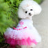 Princess Lip Print Love Puppy Mesh Dresses