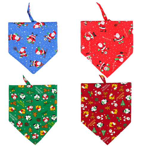 Dog Santa Claus Christmas Holiday Bandanas