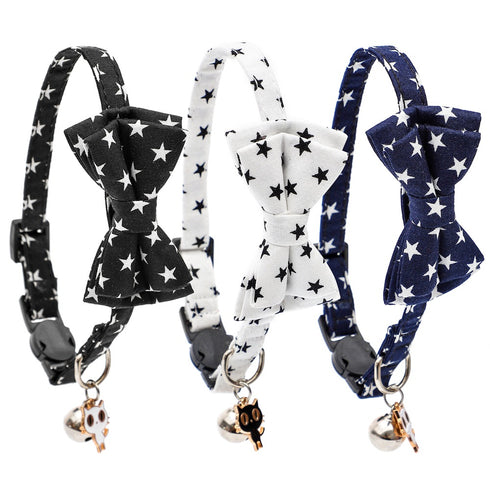 Cat Collar Bow Tie with Bell Small Dog Pets
