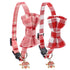 Valentine's Day Plaid Pattern Dog Collar