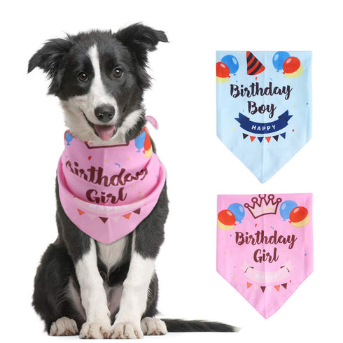 Dog Birthday Bibs Pet Happy Birthday Bandanas
