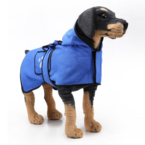 Dog Bathrobe Towel Pet Drying Robes