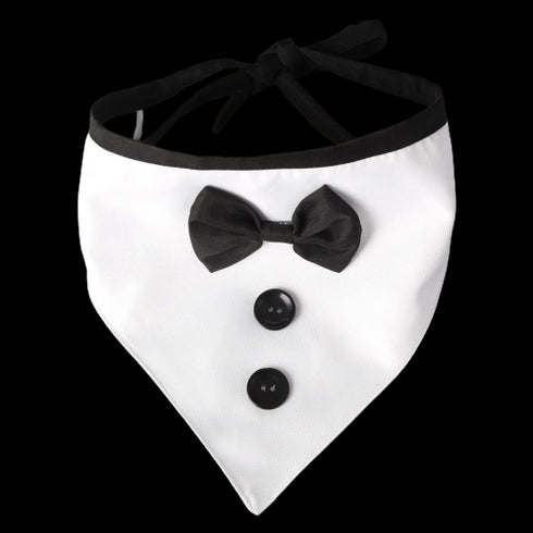 Dog Wedding Bandana Bow Tie Design Scarf