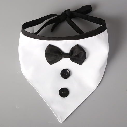 Dog Wedding Bandana Bow Tie Design Scarf