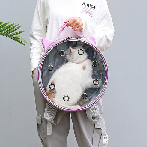 Transparent Clear Cat Carrying Backpack