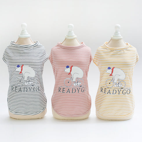 Summer Dog Strips Pet Clothes Apparel