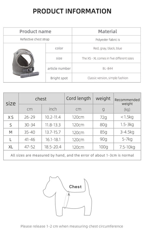 Breathable Walking Vest Harnesses for Dogs