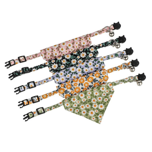 Daisy Floral Color Cat Collar