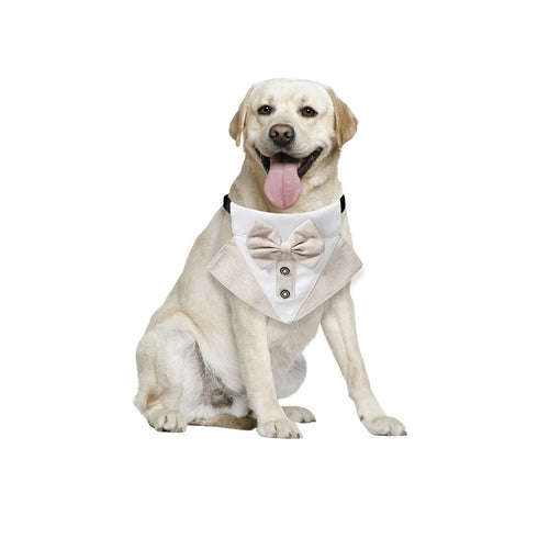 Adjustable Formal Collar Dog Wedding Bandana