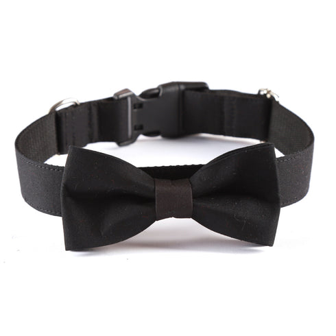 Formal Black Pet Bowtie Collar