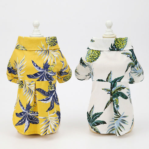 Dog Shirt Summer Seabeach Vest Hawaii Shirt