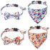 Adjustable Cat Collar Scarf Floral with Bell