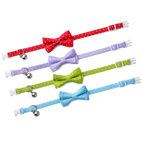 Soft &Comfy Bowtie Dot Cat Collar