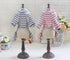 Long Sleeves Dog Pajamas Striped Pet Jumpsuits