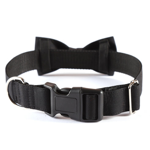 Formal Black Pet Bowtie Collar
